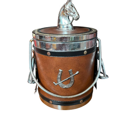 Equestrian Ice Bucket – Horse Head Lid & Vinyl Wrap