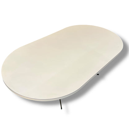 Large Oval Cream Dining Table