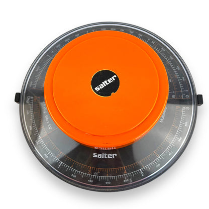 Salter Orange and Black Kitchen Scale with Large Bowl