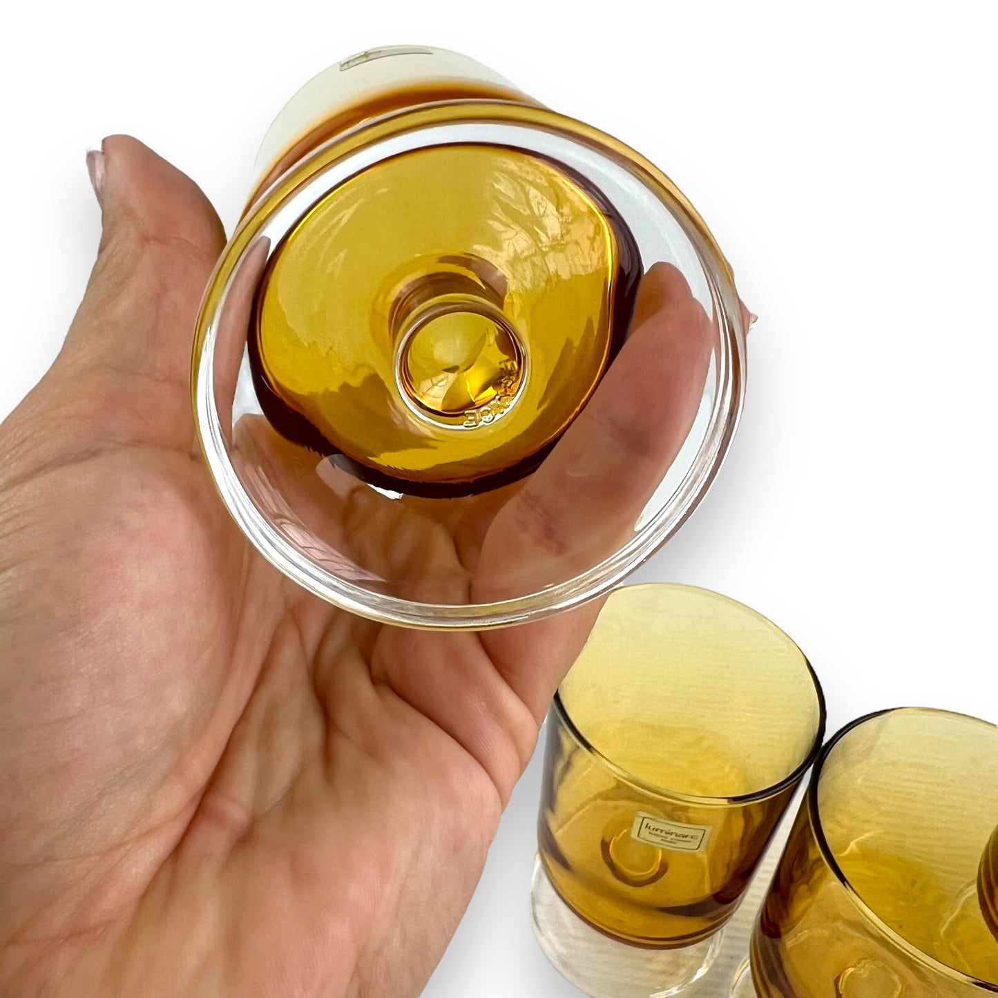Luminarc Amber Glass Set of 5 - Made in France