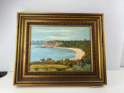 Half Moon Bay, Black Rock Original Coastal Painting- E. Jackson