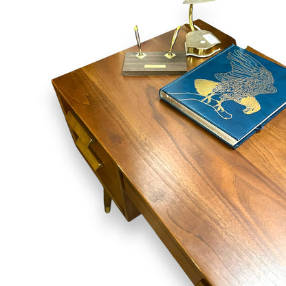 Grayson Walnut veneer MCM
style desk