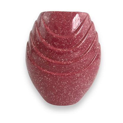 Pink 80s speckled Vase