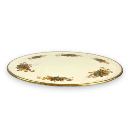 H Aynsley & Co Round Floral Berry Pattern Cake Platter