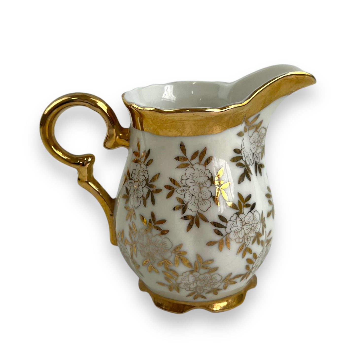 Gold rose pattern small creamer jug - made in Japan