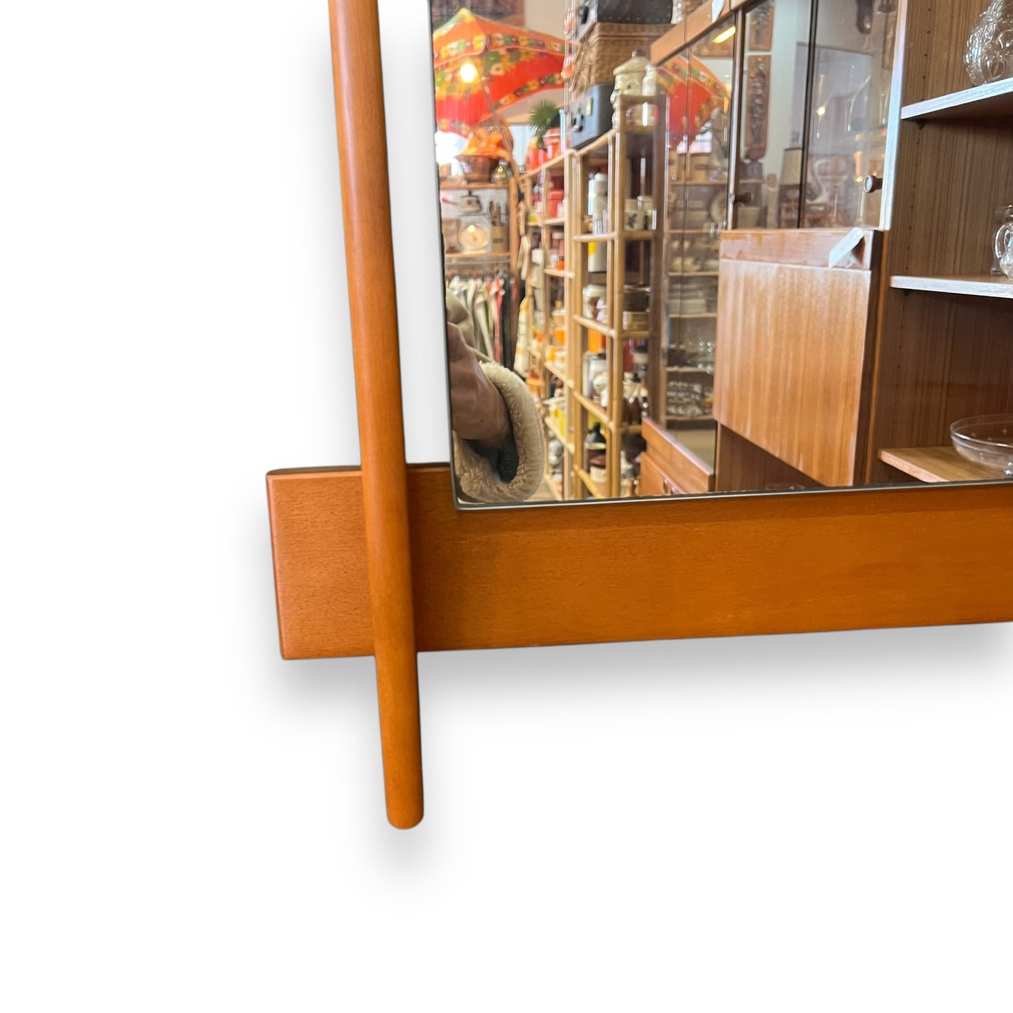Mid-Century Teak Wall Mirror