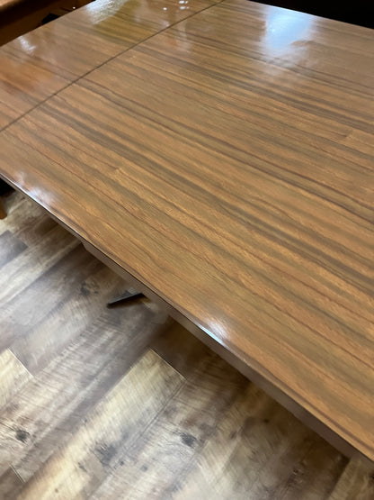 Brown laminate drop leaf Extendable dining table