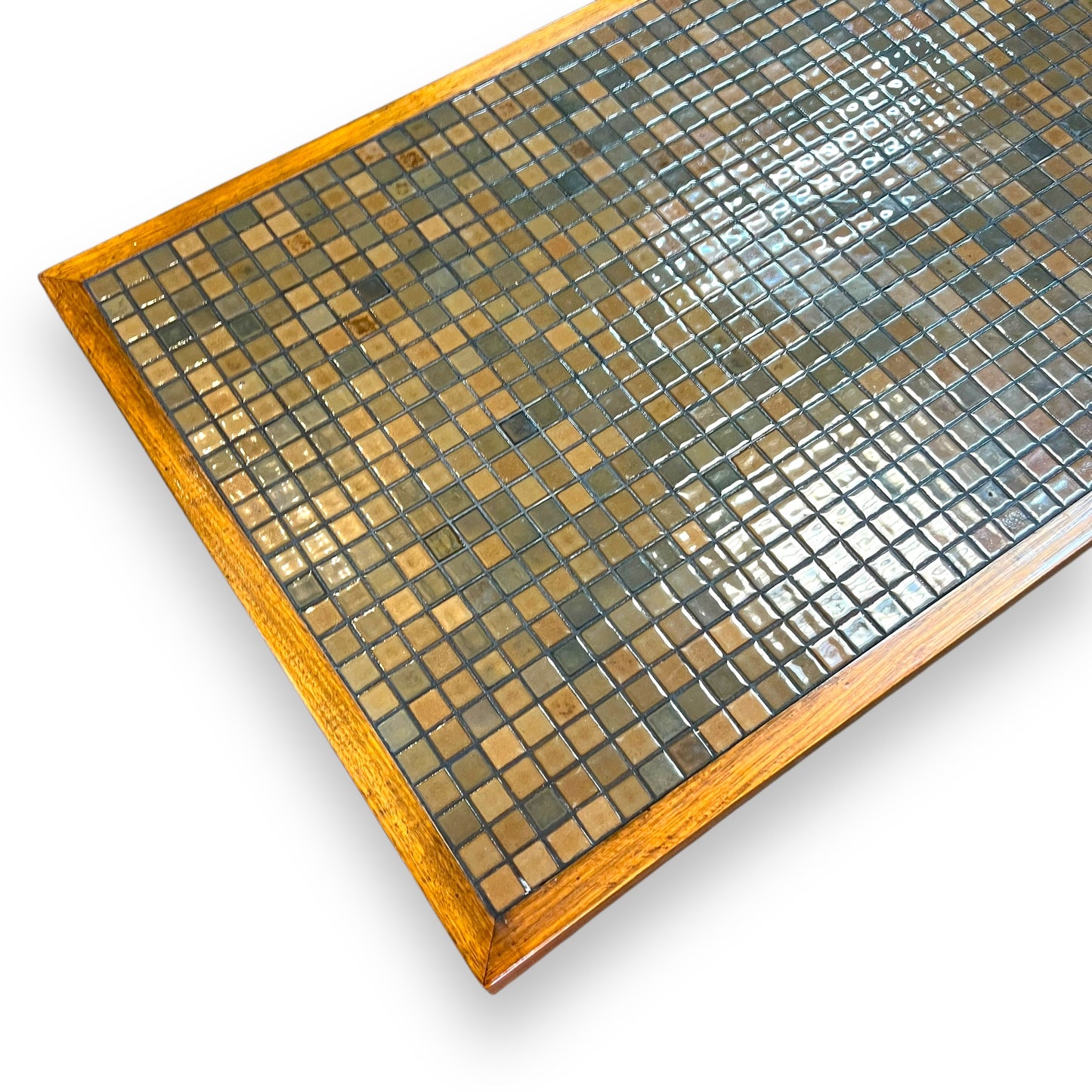 One-of-a-Kind Handmade Mid-Century Mosaic Tile Coffee Table