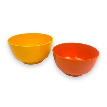 Rosti Denmark orange and yellow Melamine bowl set 1970s