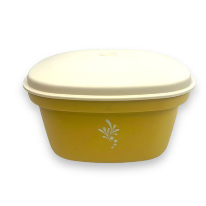 Tupperware Harvest Gold Microwave steamer container