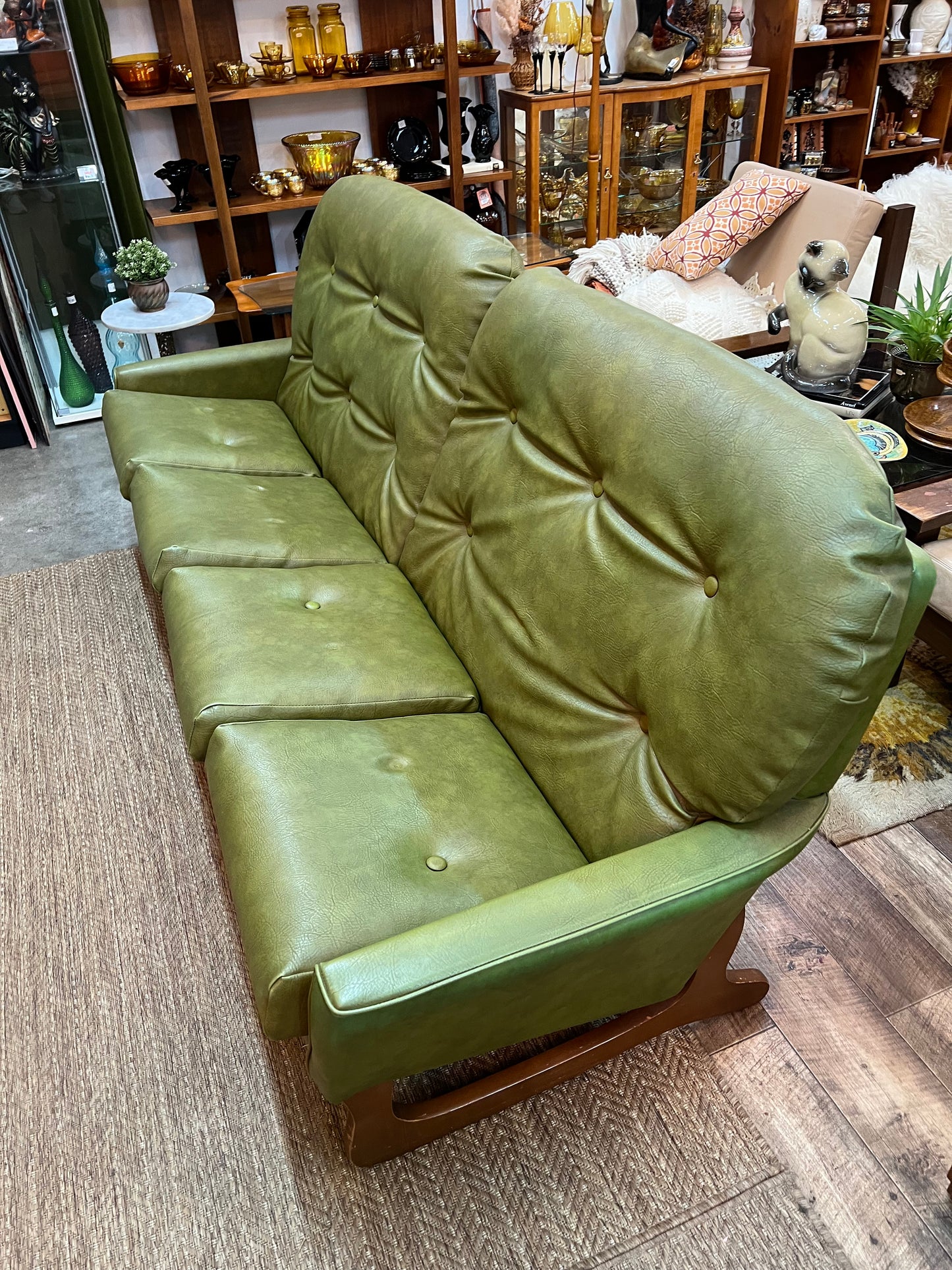 Green Modular 4-Seater Lounge