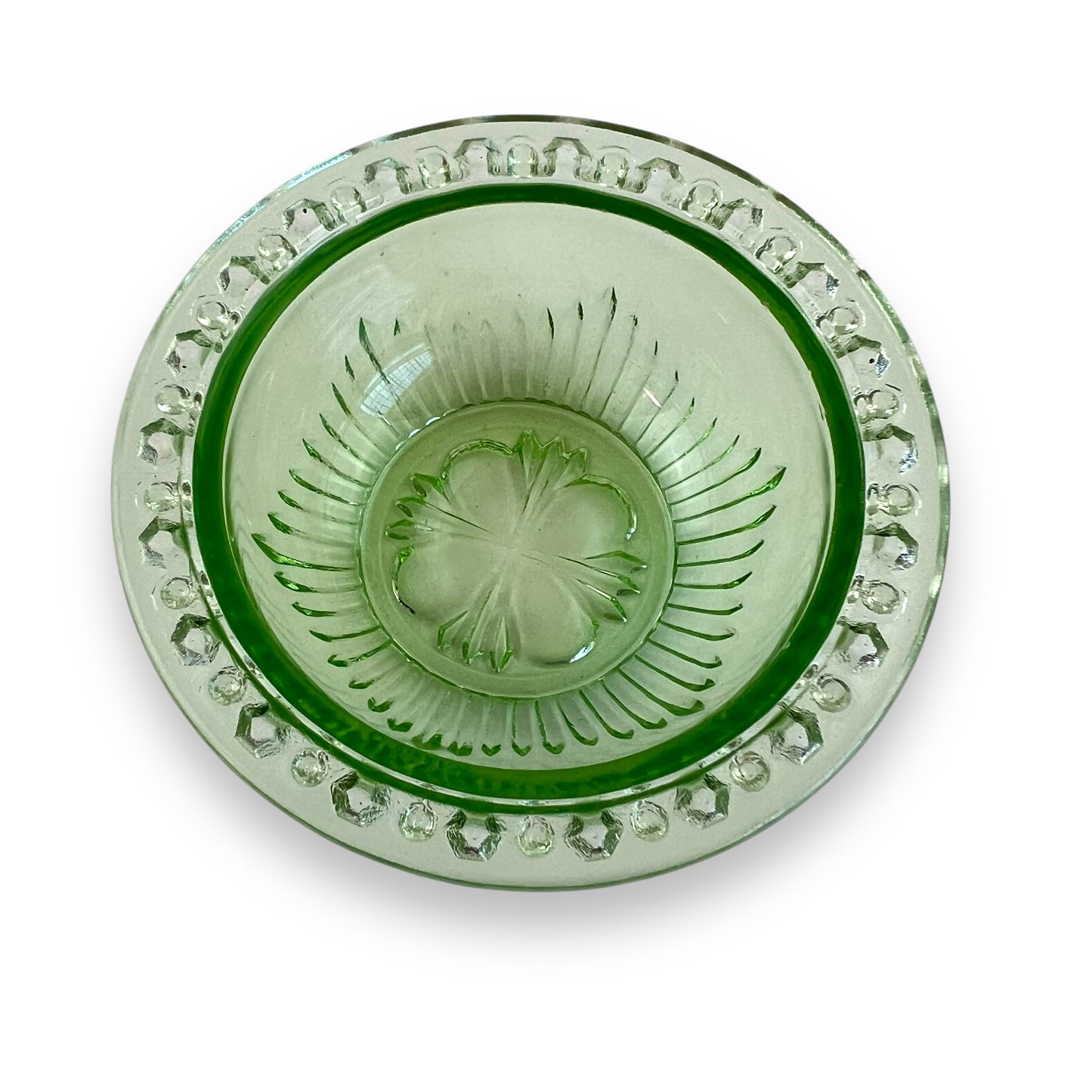 Small Green Glass Bowl