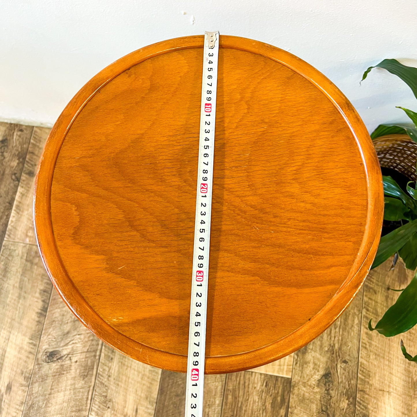Bentwood Thonet style brown timber stool