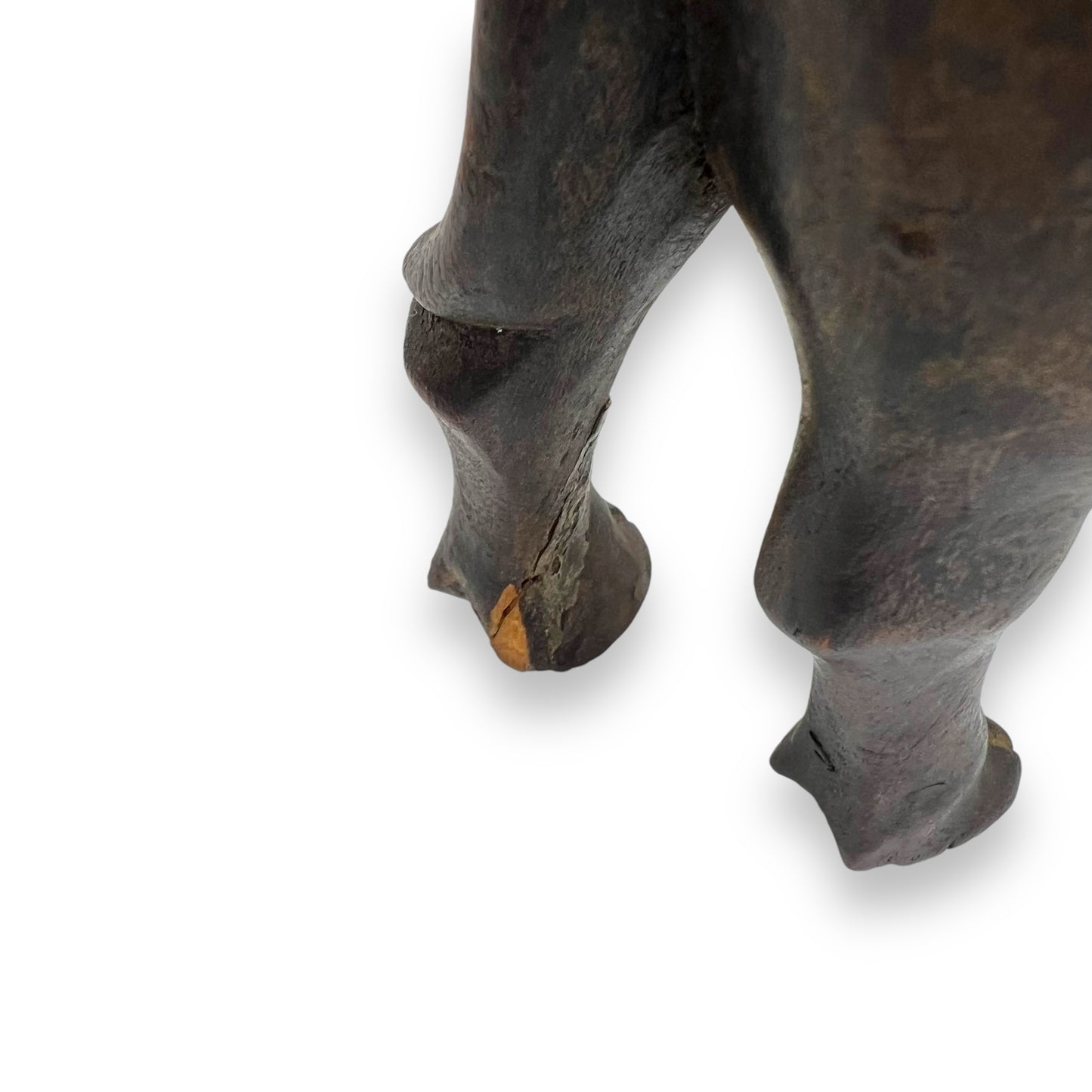 Wooden Buffalo Statue