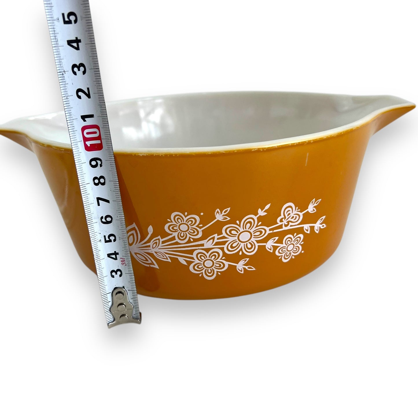 Pyrex Butterfly Gold Casserole Dish & Glass Lid Baking Dish