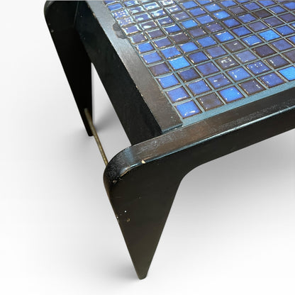 Blue Mosaic Tile Coffee Table