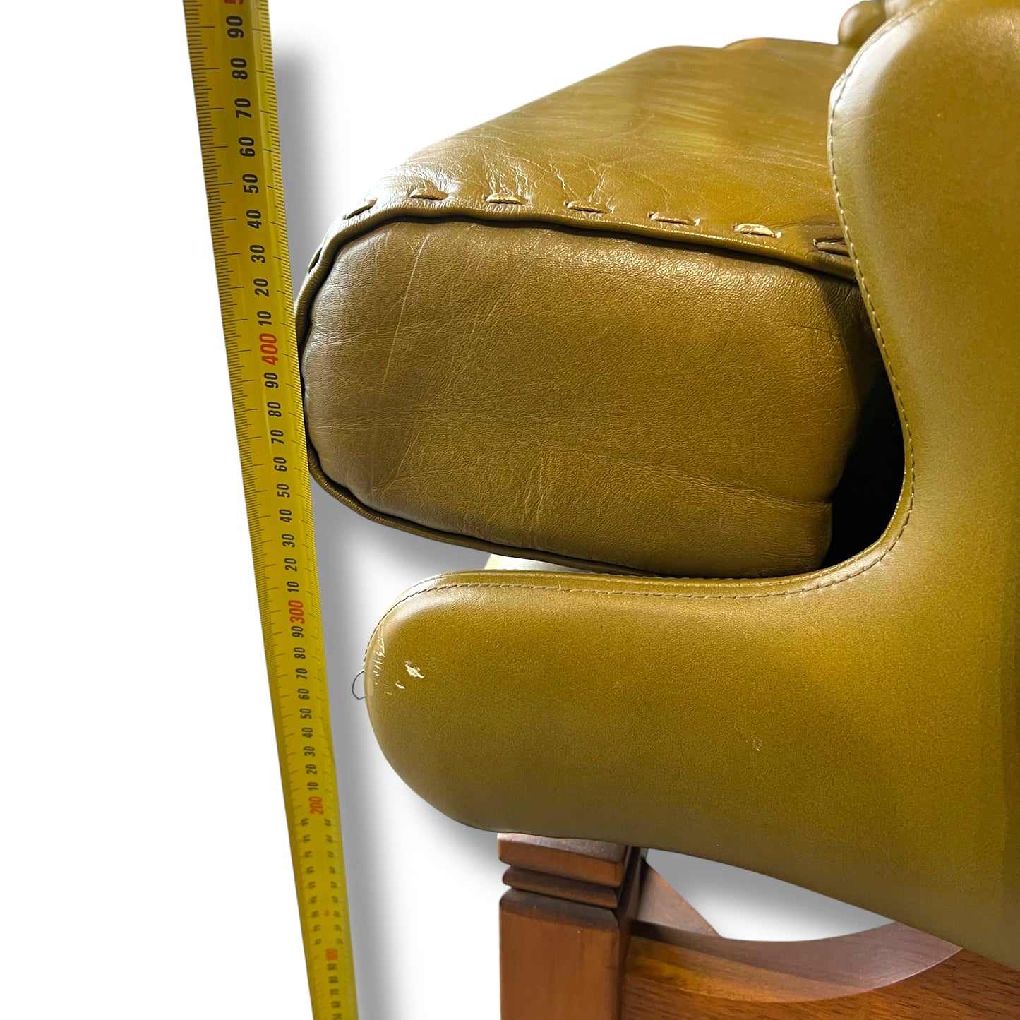 Olive Green Leather Moran Lounge – Australian Made