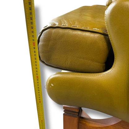 Olive Green Leather Moran Lounge – Australian Made