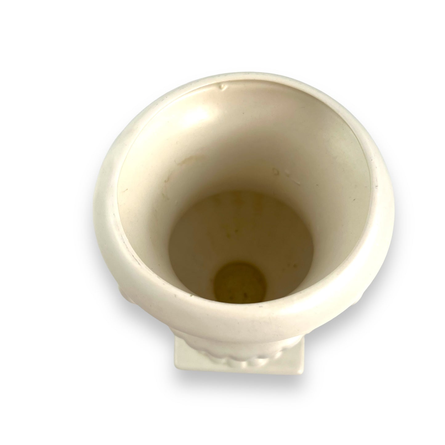 White ceramic urn shape vase