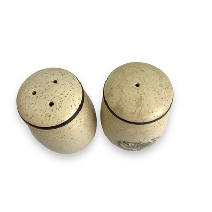Speckled wheat art salt and pepper shaker set