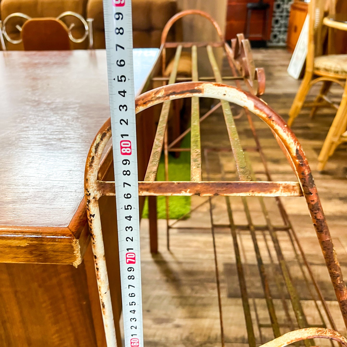 Vintage rusty plant stand