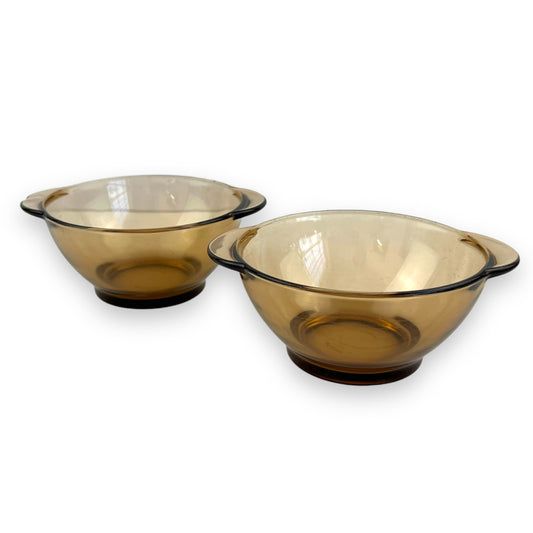 Duralex France Smokey Glass Bowl set of 2