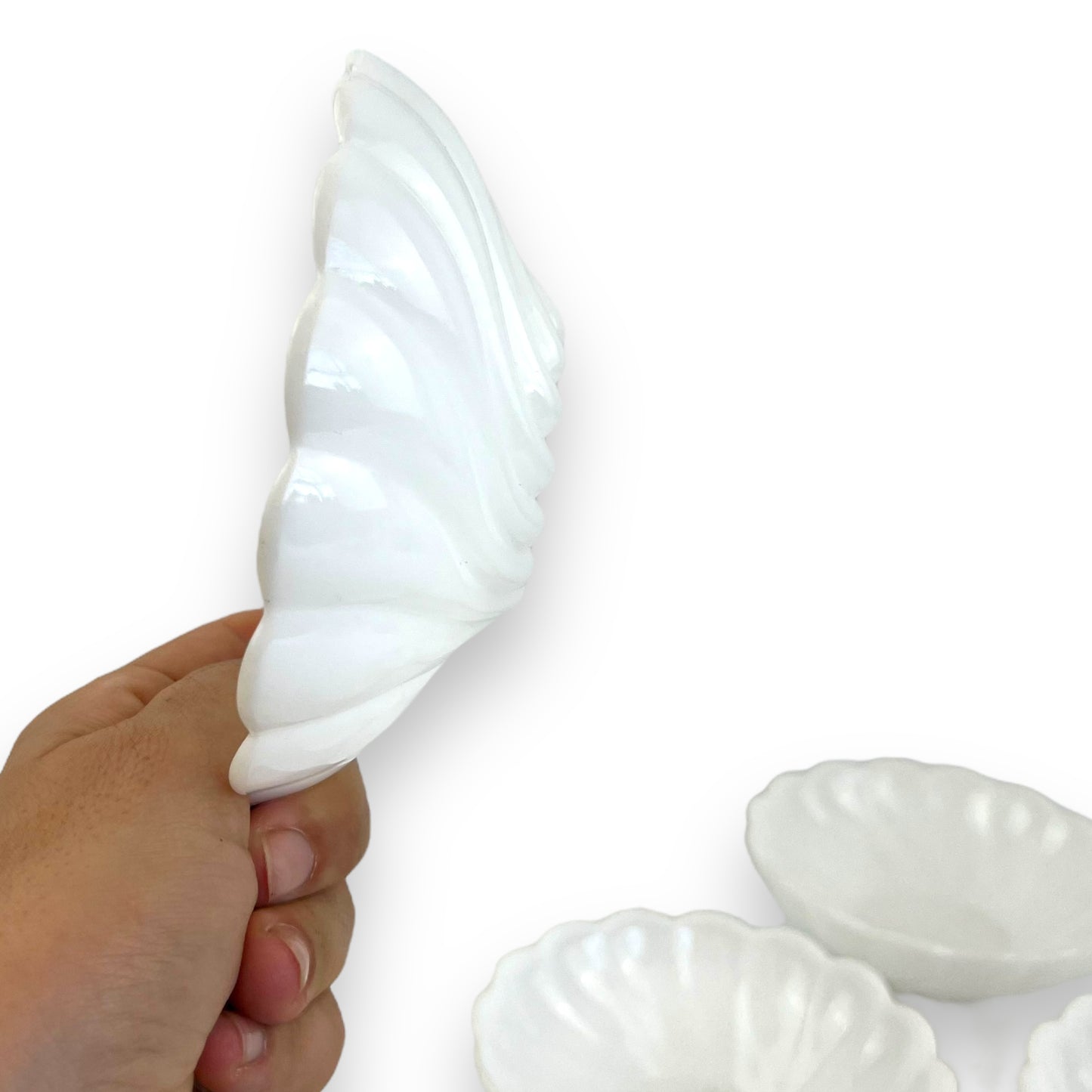 Set of 6 Vintage Milk Glass Bowls