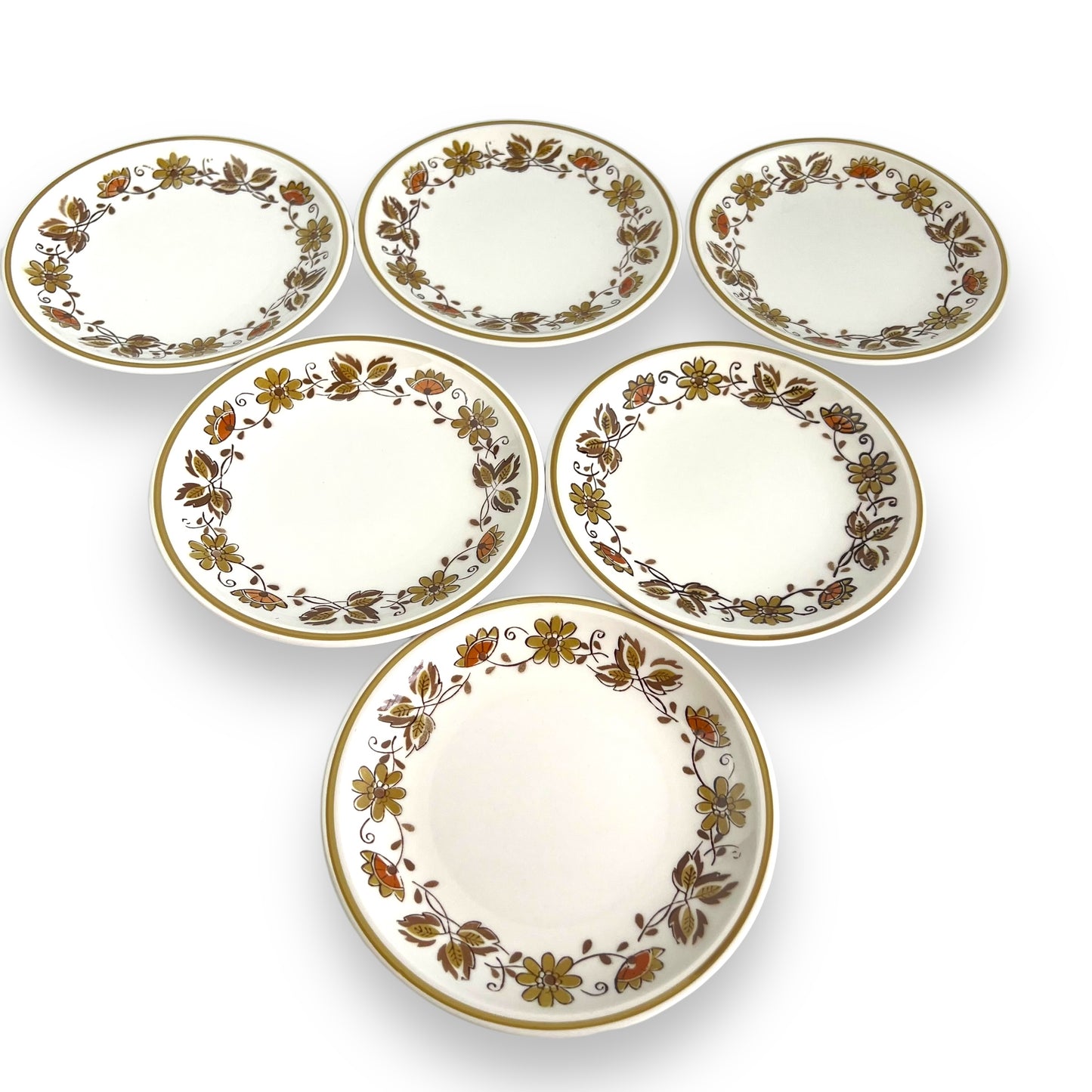 Mikasa Side Plates x6 "Eastwood D1874" Cera-Stone, Made in Japan