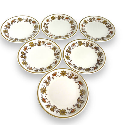 Mikasa Side Plates x6 "Eastwood D1874" Cera-Stone, Made in Japan