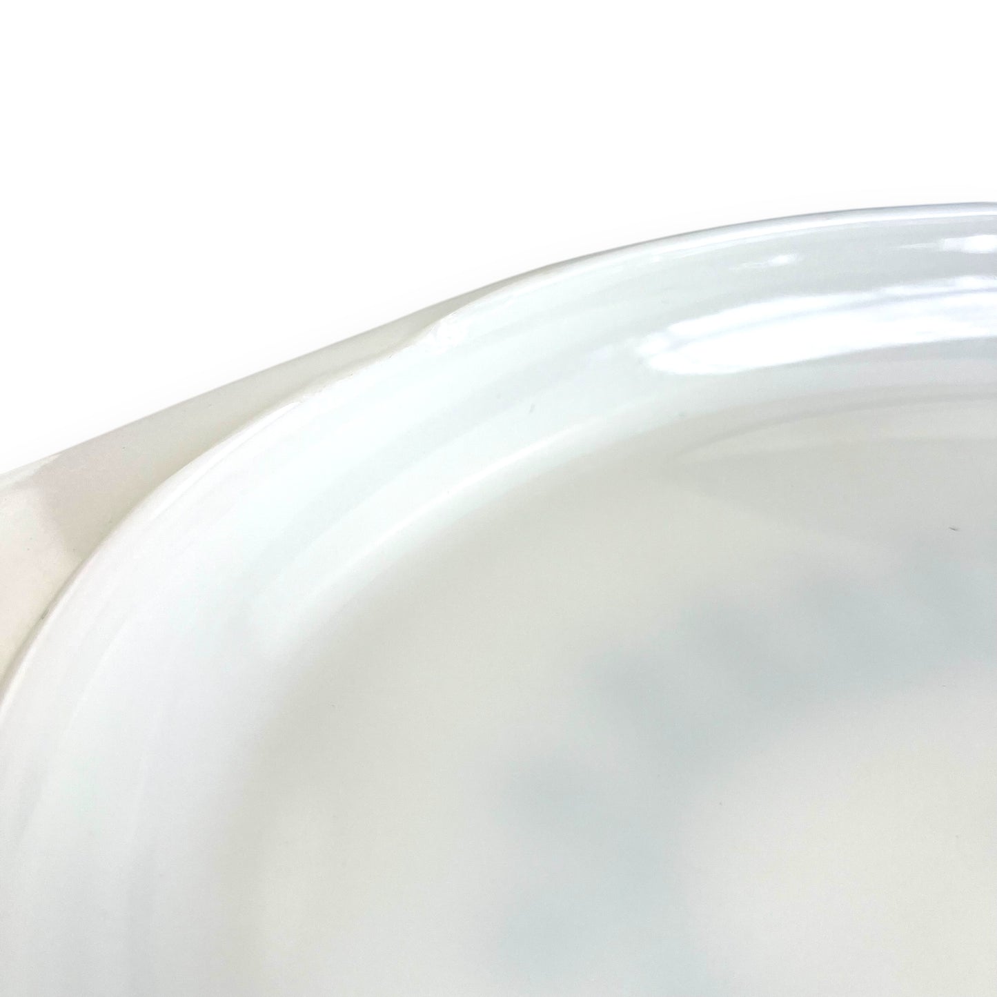 Pyrex 045 Snowflake Garland Oval Casserole Dish with Lid – 2.5 Qt – Vintage Blue & White Ovenware