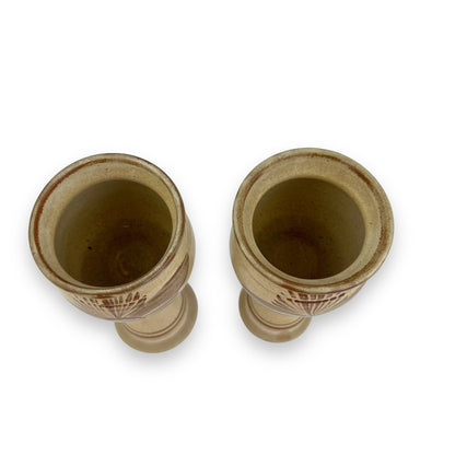 Ceramic Wine Goblet x2