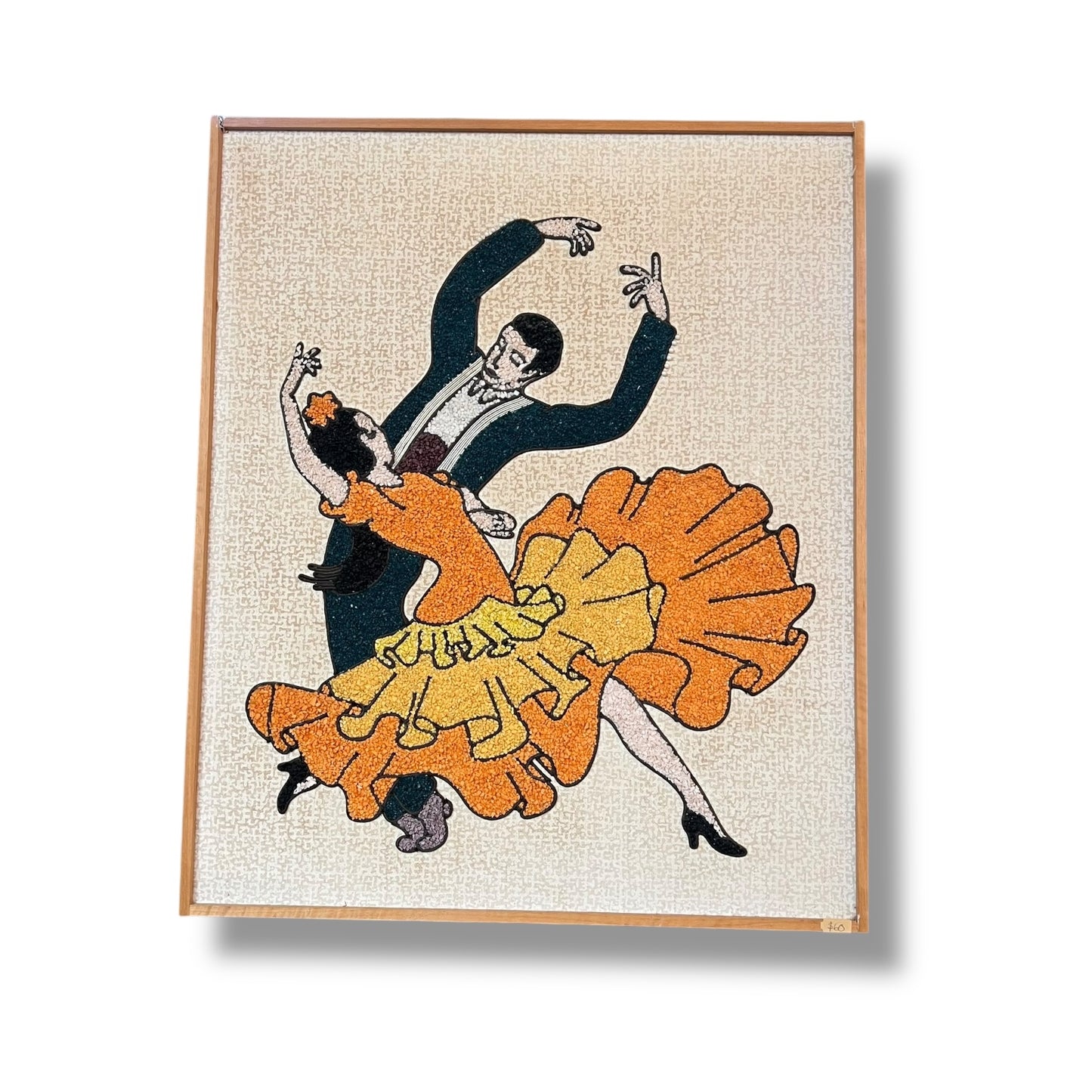 Spanish Dancers Textured Rock Art