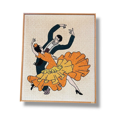 Spanish Dancers Textured Rock Art