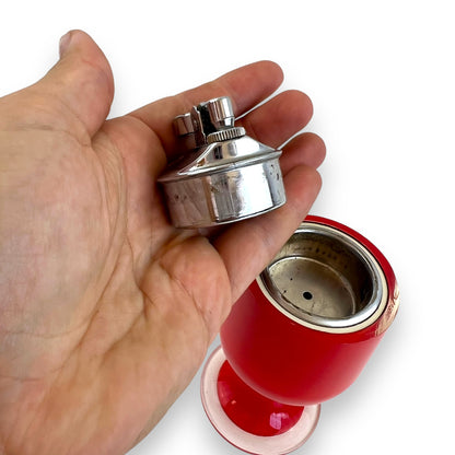 Red Lucite Table Lighter