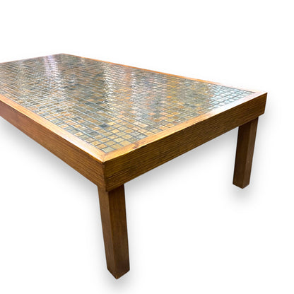 One-of-a-Kind Handmade Mid-Century Mosaic Tile Coffee Table