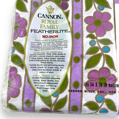 Featherlite purple flower sheet