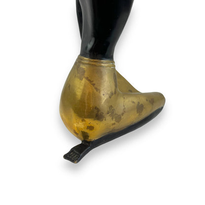 Karl Hagenauer Sitting African Woman Brass Sculpture