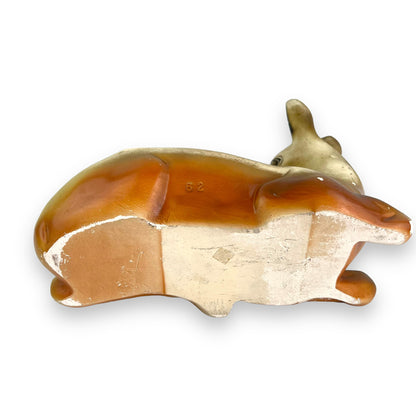 Vintage Chalkware Deer Statue