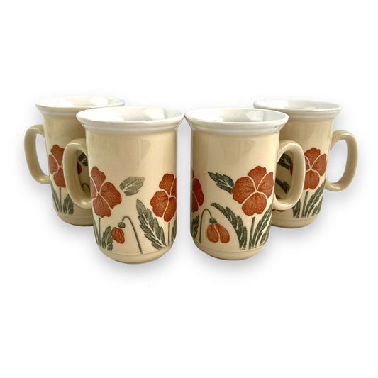 Churchill England Flower Mug Set of 4