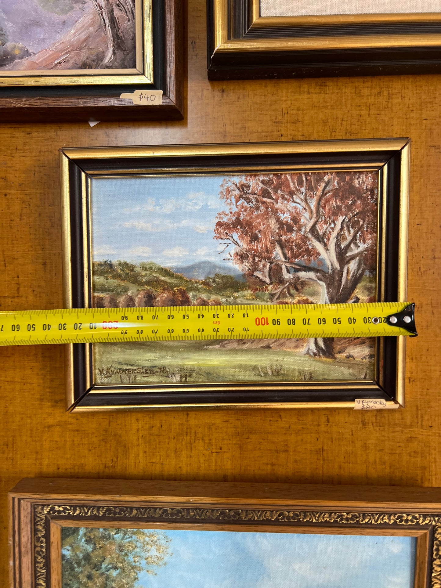 Australian Landscape Oil Painting – Signed V. Kynnersley