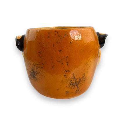 Large Italian Tiger Head Ceramic Planter