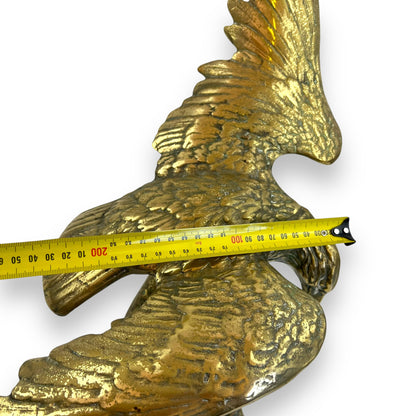 Large brass eagle statue