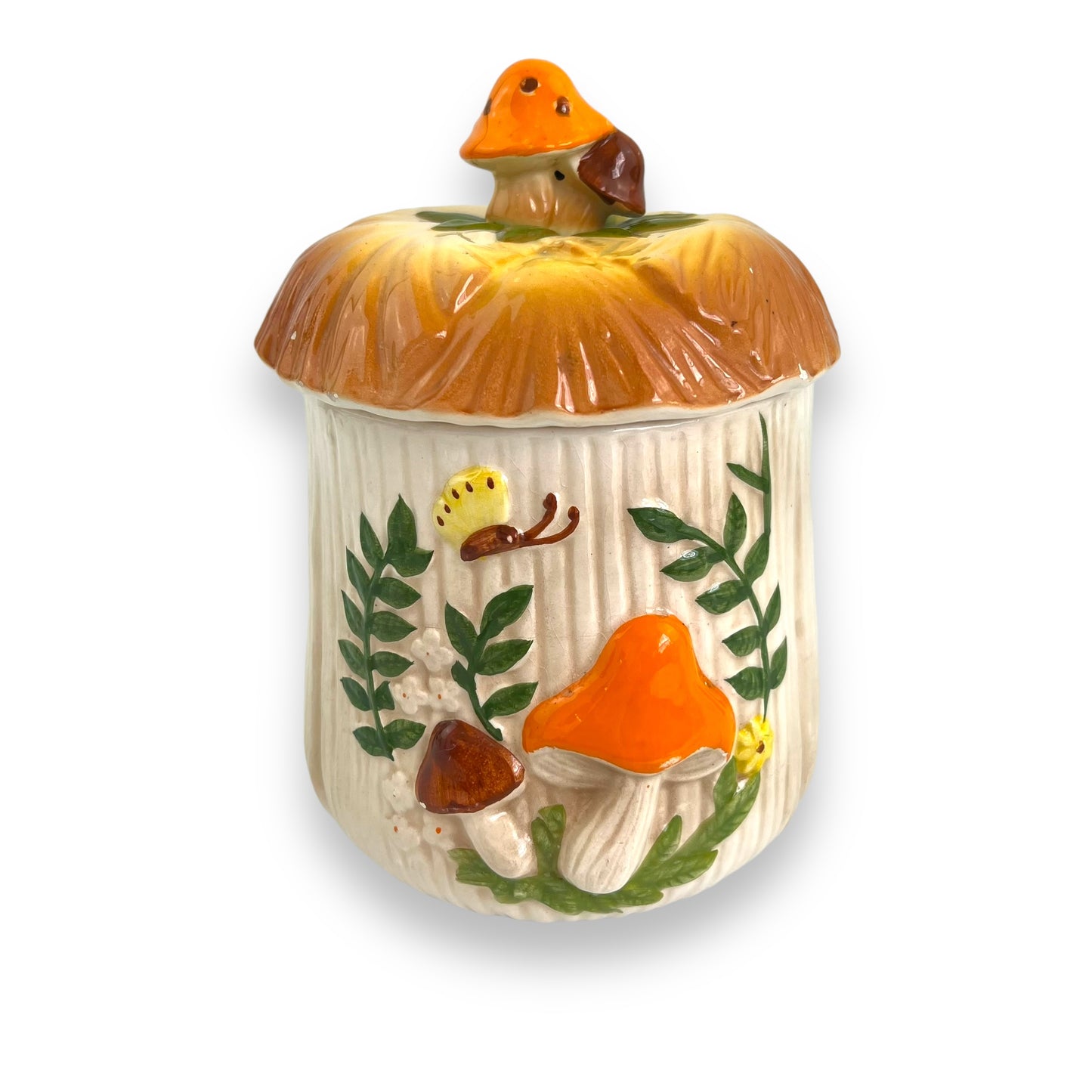 Merry Mushroom Canister 18.5cm tall
