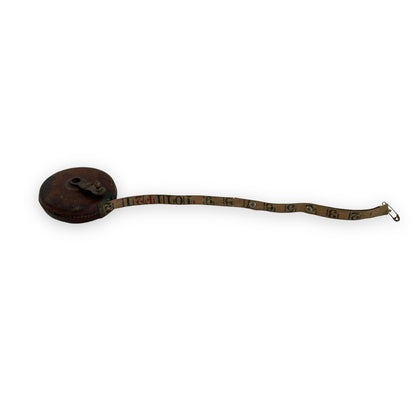 Vintage Leather Measuring Tape - Antique Craftsman’s Tool