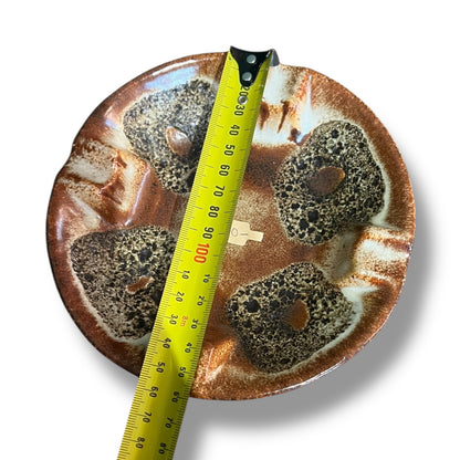 West German Scheurich Lava Glaze Ashtray – 402/14