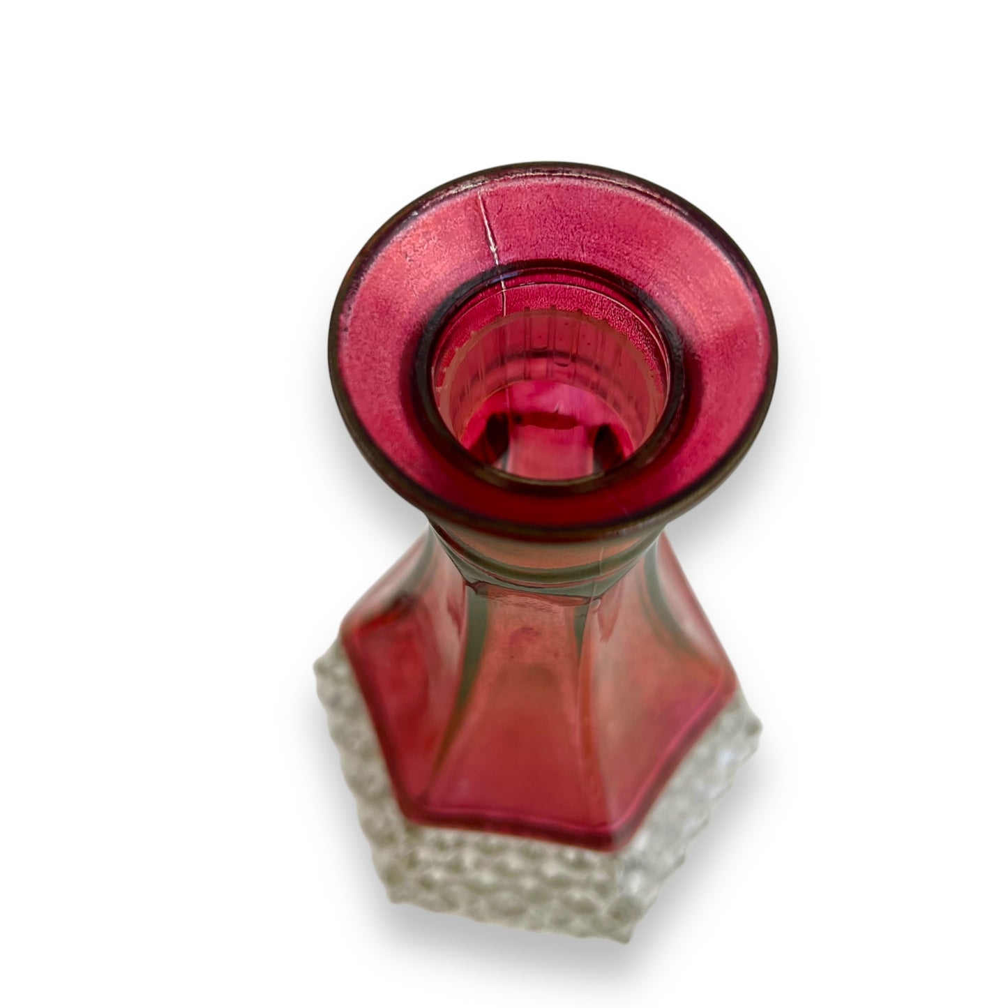 Indiana Glass King's Crown Diamond Point Decanter