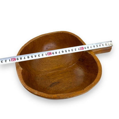 Wooden Apple Shape Bowl