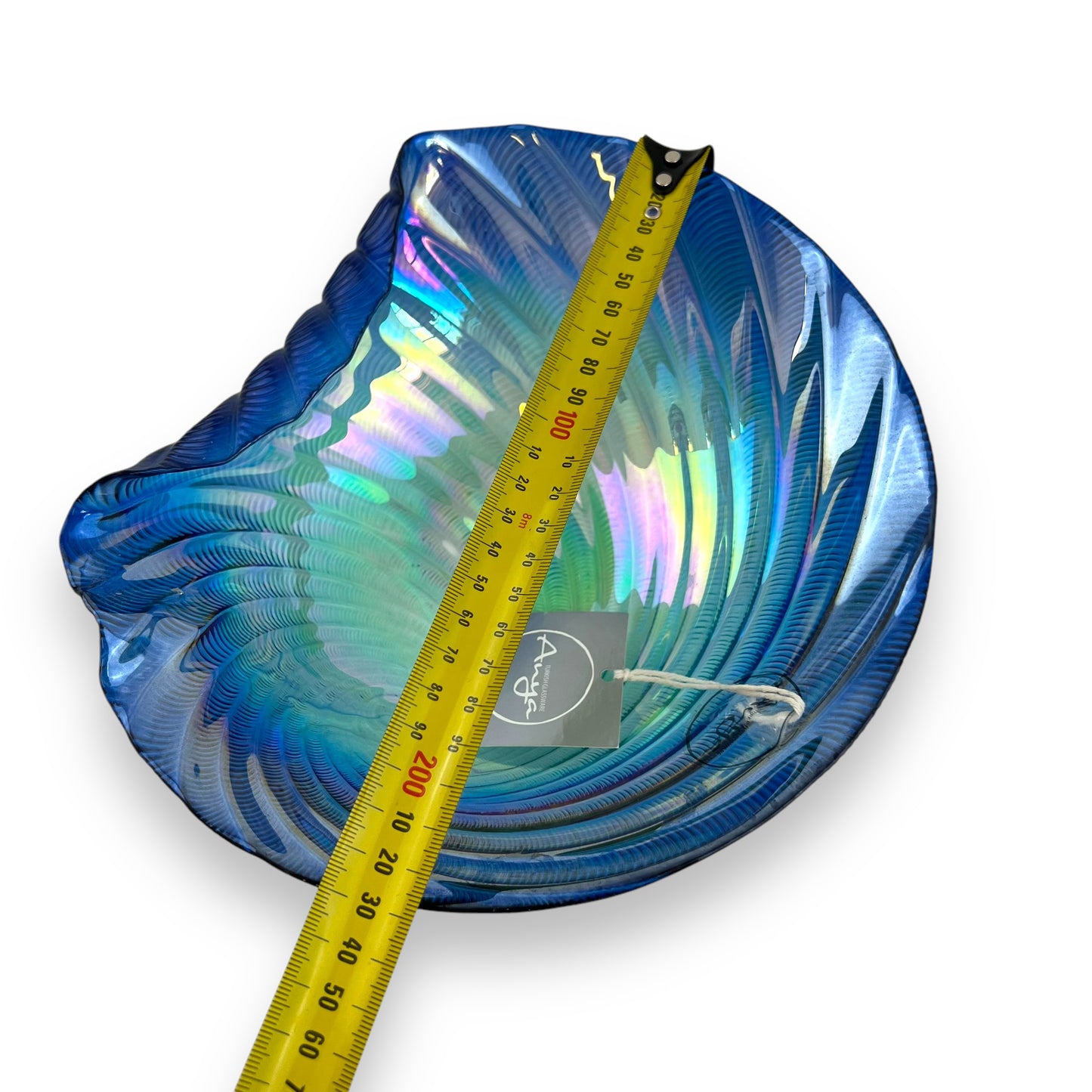 Auya Blue Glass Shell Bowl
