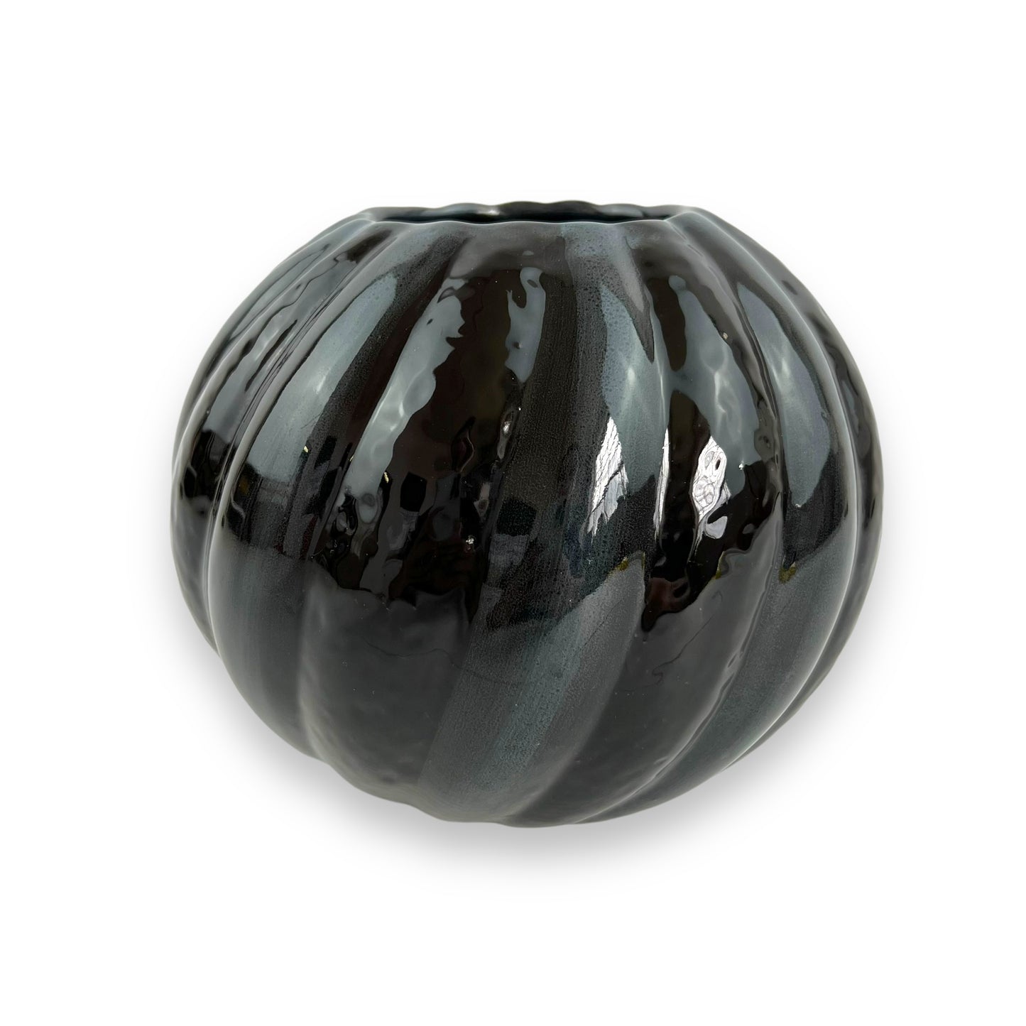 Black Ceramic Sphere shape Vase