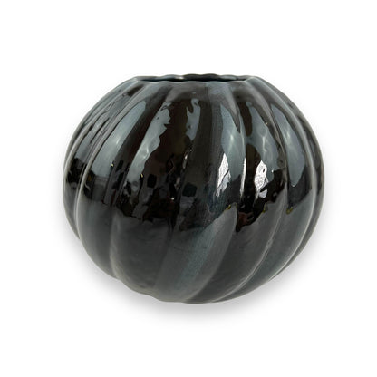 Black Ceramic Sphere shape Vase